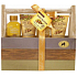 Raphael Rosalee Cosmetics Naturpflege Sheabutter Duschgel 120 ml + Badeschaum 120 ml + Körperlotion 70 ml + Körperpeeling 70 ml + Box, Kosmetikset