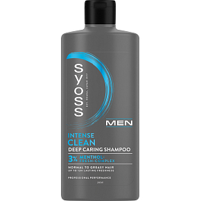 Syoss Men Clean & Cool Shampoo für normale bis fettige Haare, 440 ml