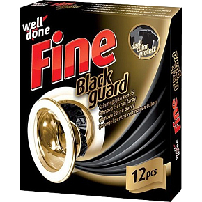 Well Done Fine Black Guard Tücher zur Wiederherstellung von Schwarz, 12 Stk