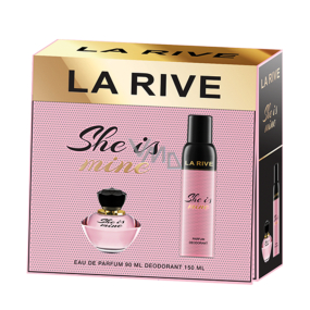 La Rive She Is Mine parfümiertes Wasser für Frauen 90 ml + Deodorant Spray 150 ml, Geschenkset