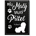 Nekupto Haustiere Magnet Malteser 66 x 90 x 2 mm