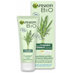 Garnier Bio Fresh Lemongrass Bio-Öl aus Zitronengras und Aloe Vera Ausgleichende Feuchtigkeitscreme für normale bis Mischhaut 50 ml