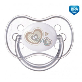 Canpol babys Newborn Baby Silikon Tröster symmetrisch beige für Kinder 0-6 Monate 1 Stück