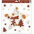 Fensterfolie ohne Kleber 30 x 33,5 cm Lebkuchen Hvězda