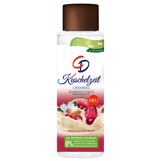 CD Kuschelzeit - Vanillemilch mit Himbeeren und Preiselbeeren Badeschaum 400 ml