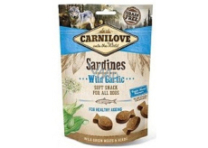 Carnilove Dog Sardines mit Kupfer Knoblauch Knoblauch köstliche halbweiche Behandlung für alle Hunde geeignet, um das Altern von 200 g zu verzögern