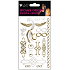Tattoo Aufkleber Gold und Silber 15 x 9 cm 1138