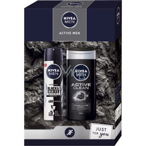 Nivea Men Active Men Antitranspirant Deodorant Spray 150 ml + Duschgel 250 ml, Kosmetikset für Männer
