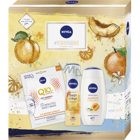 Nivea Vitamin Shake Antitranspirant Deodorant Spray 150 ml + Duschgel 250 ml + Gesichtsmaske 1 Stück, Kosmetikset für Frauen