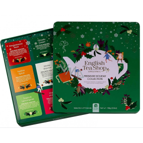 English Tea Shop Bio Premium Weihnachtsgrün Sammlung von 72 biologisch abbaubaren Teepyramiden, 9 Geschmacksrichtungen, 108 g
