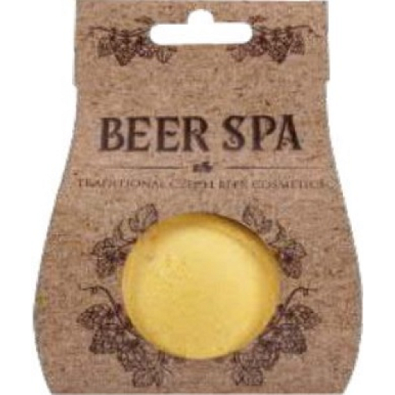 Bohemia Gifts Beer Spa mit Extrakten aus Bierhefe und Hopfenschaumball in einem Tragebehälter 100 g