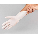 Maxter Hygienic Einweg-Latex hypoallergen gepuderte Handschuhe, Größe L, Karton 100 Stück