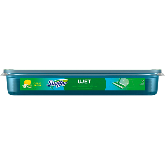 Swiffer Sweeper Citrus Nachfüllpack feuchte Bodenwischer, 10 Stk., nach dem Ablaufdatum