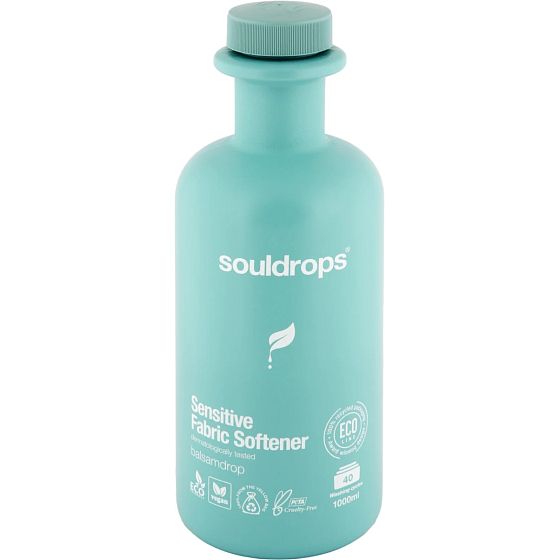 Souldrops Weichspüler Sensitive Balsamdrop Weichspüler für empfindliche Haut 40 Dosen 1 l