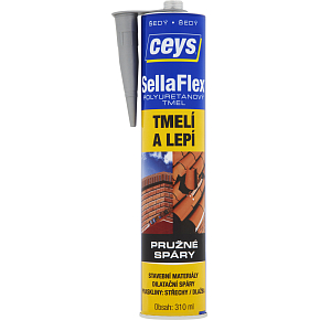Ceys SellaFlex Polyurethan-Dichtstoff für bewegliche Fugen, grau, 310 ml