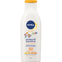 Nivea Sun Kids OF 50+ Protect & Sensitive Sonnenmilch für Kinder, 200 ml