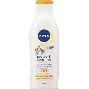 Nivea Sun Kids OF 50+ Protect & Sensitive Kinder Sonnenmilch, 200 ml