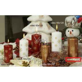 Lima Snowflake Kerze Kupferzylinder 60 x 120 mm 1 Stück