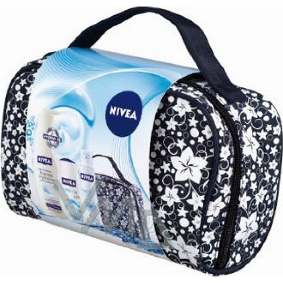 Nivea Kazsoft Körperlotion 400 ml + Duschgel 250 ml + Antitranspirant 150 ml + Beutel, für Damen Kosmetikset