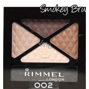 Rimmel London Glam Eyes Quad Lidschatten 002 Smokey Brun 4 g