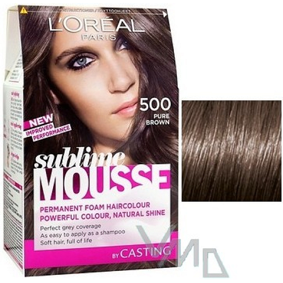 Loreal Paris Sublime Mousse Haarfarbe 500 echtes Braun