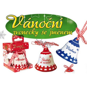 Nekupto Weihnachtsglocke Makelloses rotes Mädchen