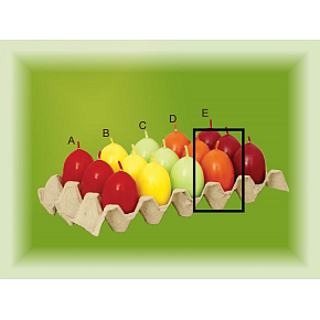 Lima Duftkerze Ei orange D 40 x 60 mm 1 Stück
