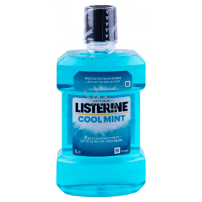 Listerine Cool Mint Mundwasser Antiseptisches Mundwasser für frischen Atem 1 l