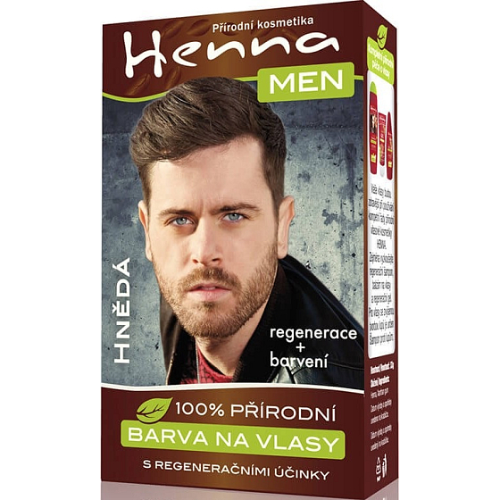 Henna Men Haarfarbe für Männer braun 33 g