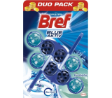 Bref Blue Aktiv Eukalyptus WC-Block für hygienische Sauberkeit und Frische Ihrer Toilette, färbt das Wasser in einem blauen Farbton 2 x 50 g