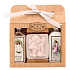 Bohemia Gifts Weihnachtsduschgel 100 ml + Angel handgemachte Seife 80 g + Darts und Rosenölbad 100 ml