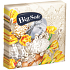 Big Soft Papierservietten 2lagig 33 x 33 cm 20 Stück Ostereier beige und gelbe Blumen