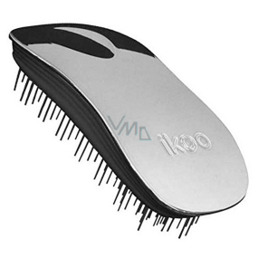 Ikoo Home Metallic Haarbürste nach chinesischer Medizin metallic silber-schwarz