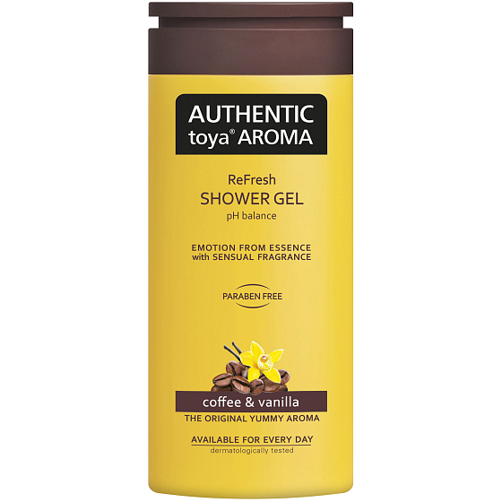 Authentisches Toya Aroma Kaffee & Vanille aromatisches Duschgel 400 ml