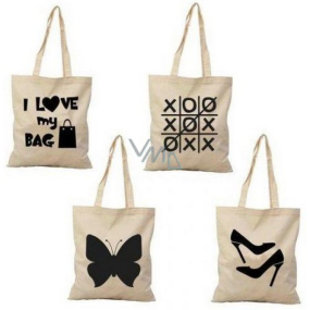 RSW Einkaufstasche mit bedruckter Baumwolle 42 x 38 cm