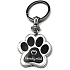 Nekupto Pets Schlüsselanhänger in Form einer Pfote Deutscher Schäferhund 40 x 85 x 3 mm