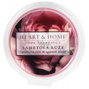 Heart & Home Velvet Rose Soja natürliches Duftwachs 26 g