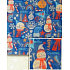 Nekupto Geschenkpapier 70 x 150 cm Christmas Blue Schneemänner