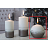 Lima Aroma Linie Kerze hellbraune Kugel 80 mm 1 Stück