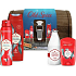 Old Spice Deep Sea Holztruhe Duschgel 250 ml + Aftershave 100 ml + Deo-Stick 50 ml + Deospray 150 ml + Holztruhe, Kosmetikset für Männer