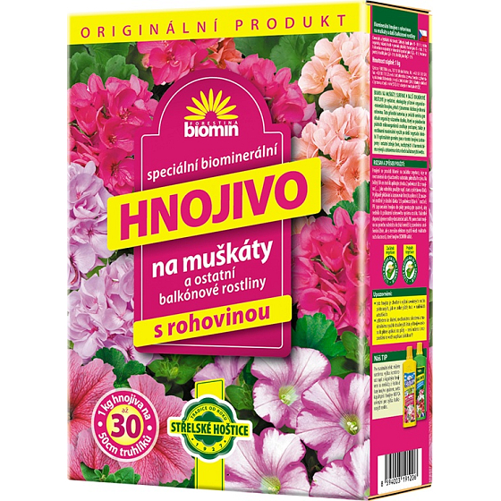 Forestina Biomin Dünger für Pelargonien und andere Balkonpflanzen mit Hornkraut 1 kg