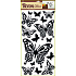 Wandaufkleber Schmetterlinge schwarz 60 x 32 cm