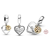 Sterling Silber 925 Baum des Lebens, Herz, Mama, 2in1 Familienarmband-Anhänger