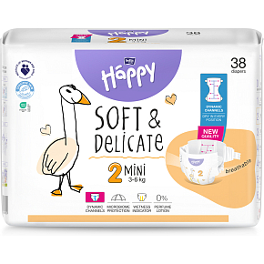 Bella Happy Mimi 2 Kinderwindeln Einweg 3-6 kg 38 Stk