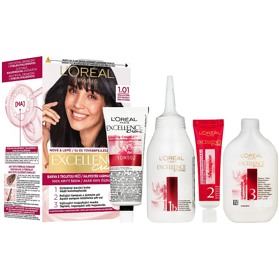 Loreal Paris Excellence Creme Haarfarbe 1.01 Dunkel Intensiv Schwarz