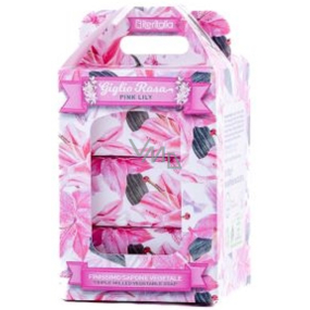 Iteritalia Pink Lily Italienische Kräuterseife 3 x 100 g, Geschenkset