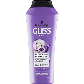 Gliss Blonde Perfector Shampoo für Haare, 250 ml