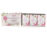 Iteritalia Hortensie und weißes Moos pflanzliche Toilettenseife 3 x 125 g, Geschenkset