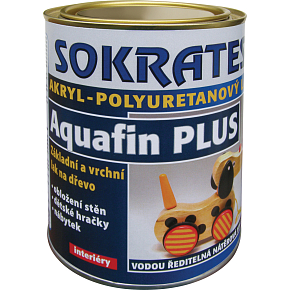 Sokrates Aquafin Plus Mat grund- und Decklack für Holz im Innenbereich, 600 g