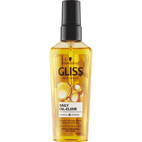 Gliss tägliches Öl-Elixier für beschädigtes und trockenes Haar, 75 ml